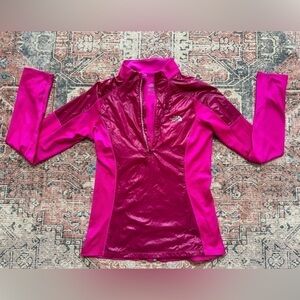 The North Face Flash Dry Womens Sz Small Pink 1/4 ZIp Jacket